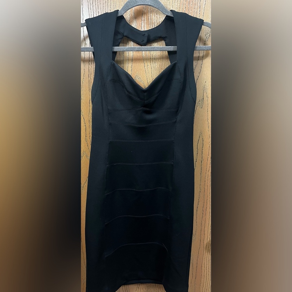 White House Black Market Elegant Black Mini Dress